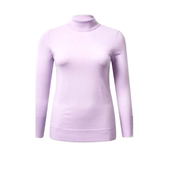 NEW TORRID EVERYDAY SOFT Purple Pullover Turtleneck Sweater Plus Size 2X - Picture 7 of 16